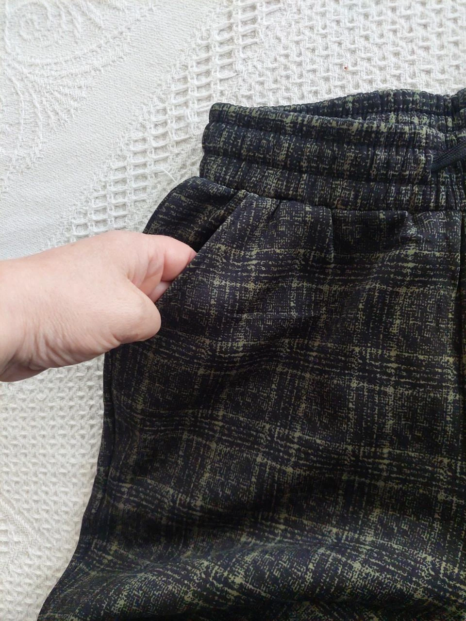 Pantalon style legging en tricot cardé – photo 3